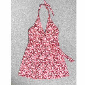 Draper James Red and White One Piece Swimsuit